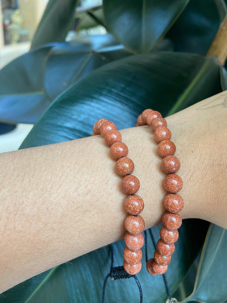 Goldstone crystal bracelet