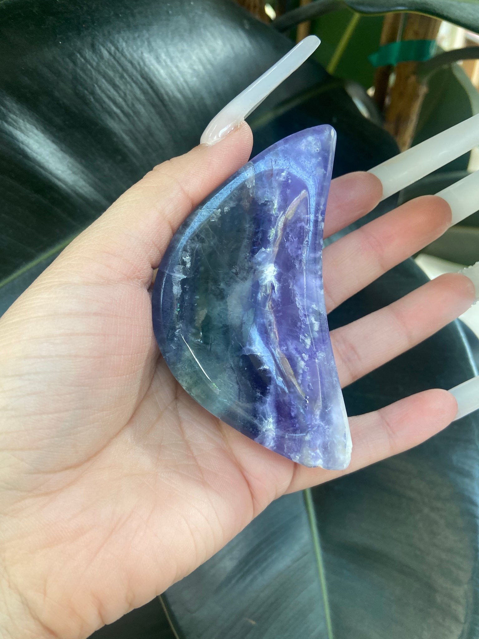 Fluorite moon bowl Crystal