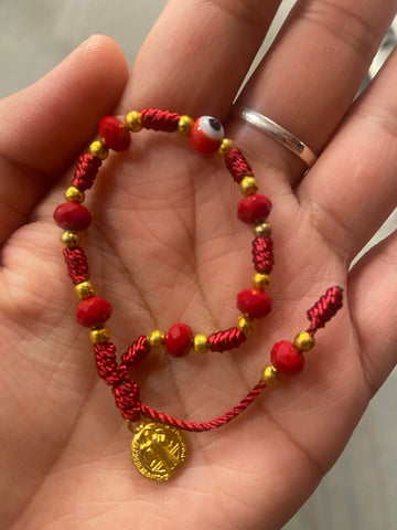 Baby evil eye rosary bracelet