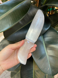Medium size selenite crystal knife