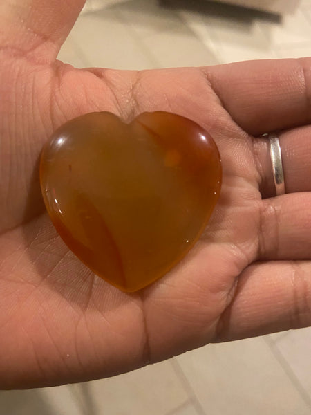 Carnelian heart (small)