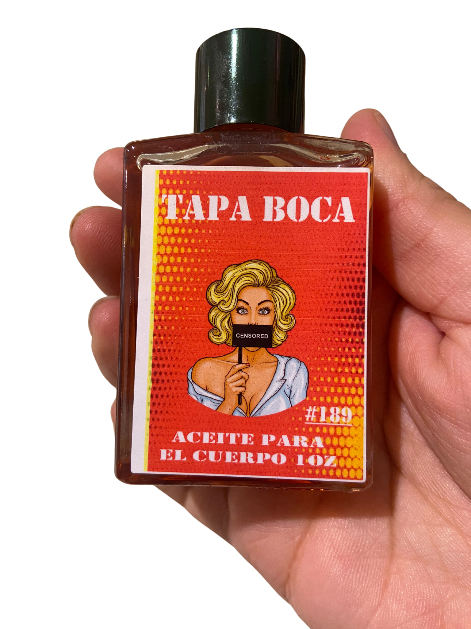 Shut up (tapa boca) stop gossip oil