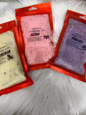 Zodiac bath salts