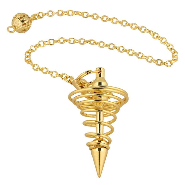 Gold spiral pendulum