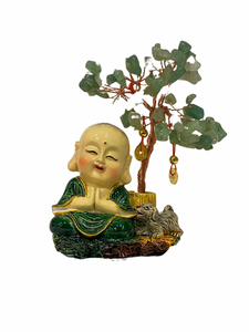 Buddha green aventurine tree