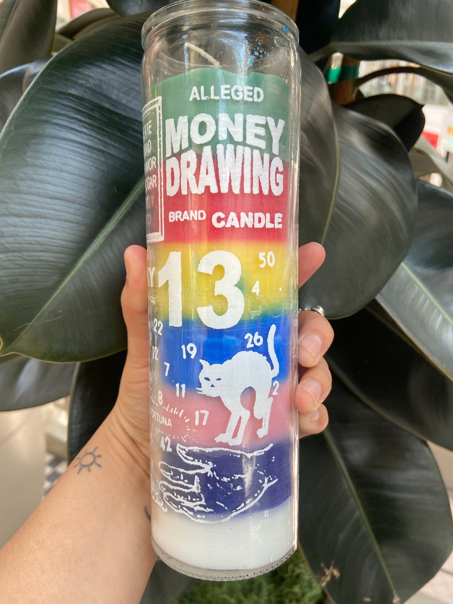Money attracting candle
