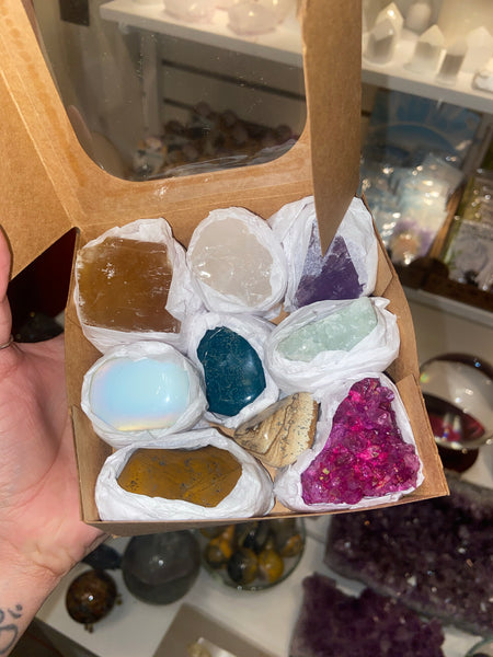 Box of crystals