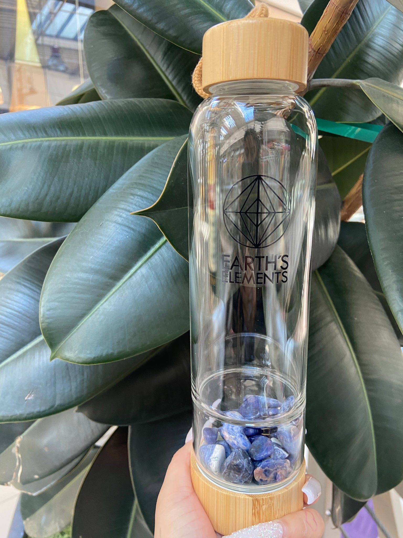 Lapis lazuli water bottle