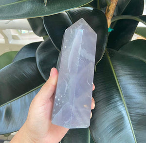 Fluorite crystal tower point