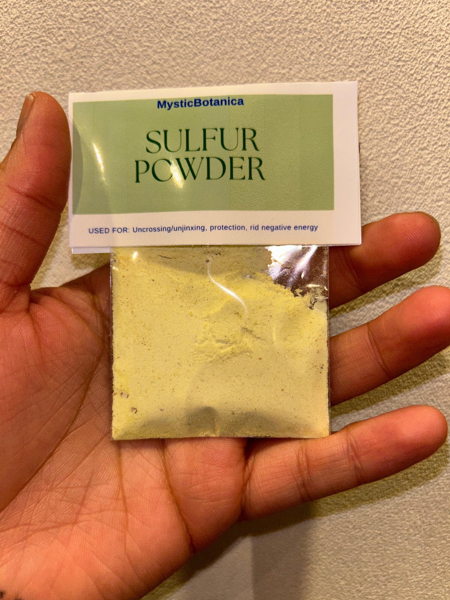 Sulfur powder (polvo de asufre)