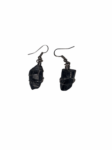 Black turmaline earrings
