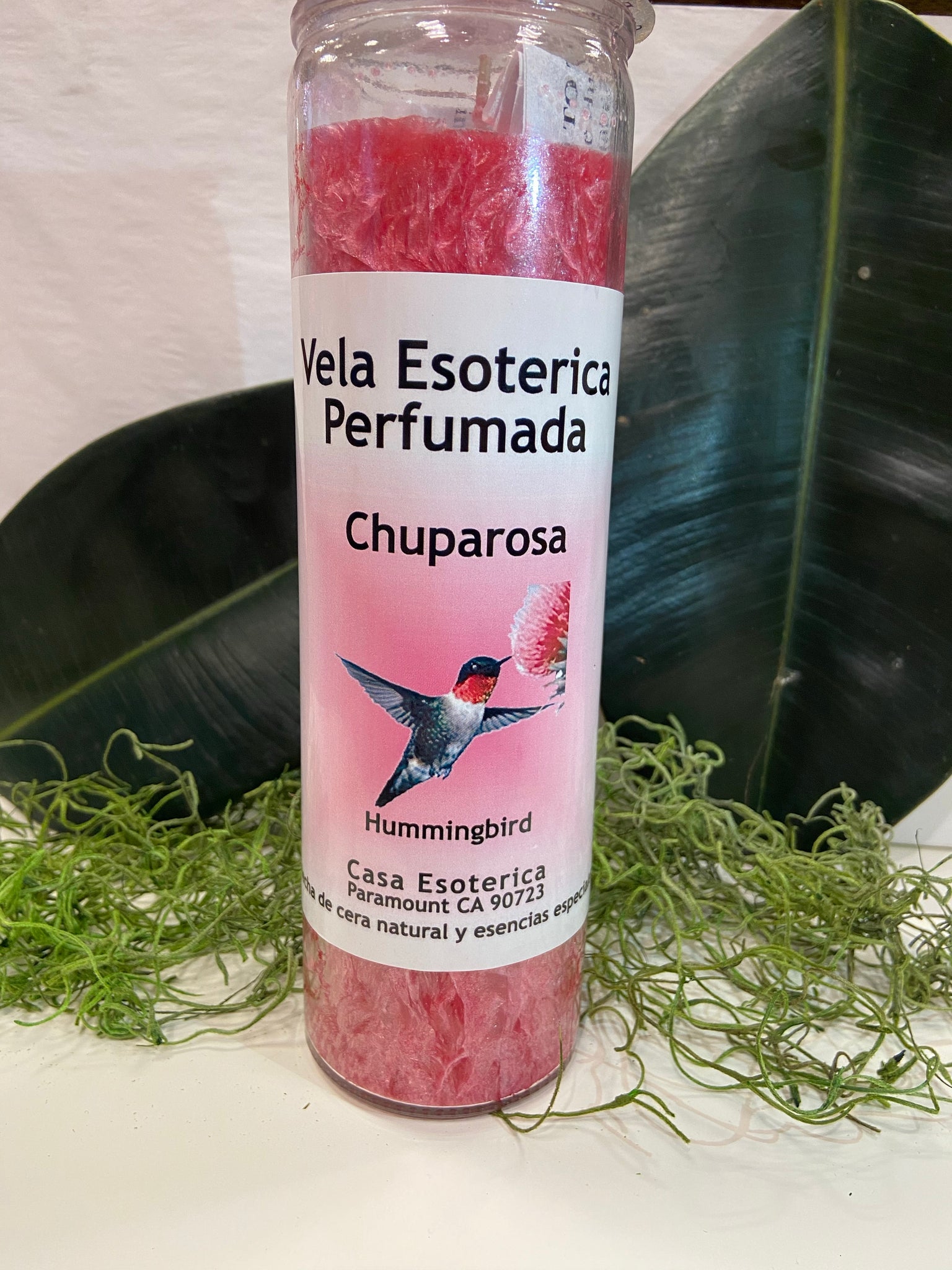 Chuparosa (hummingbird) candle
