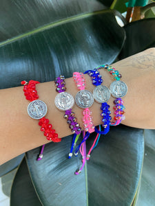 San Benito woman bracelets with stones